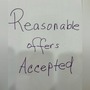 Reasonable Offers Accepted Sign